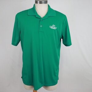 Adidas Golf Polo Shirt Mens Large Puremotion Green Short Sleeve‎ Lake Waco Club